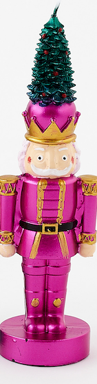 Nutcracker with Tree Candle