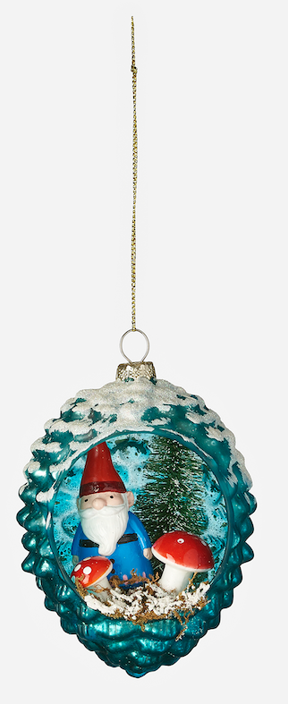 Gnome Pinecone Ornament