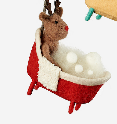 Bathtub Critter Ornaments
