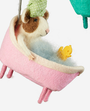 Bathtub Critter Ornaments