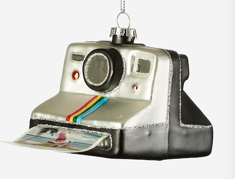 VCR, Mix Tape, and Polaroid Ornament