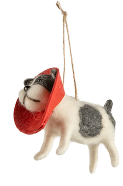 Cone Dog - Felt Ornament