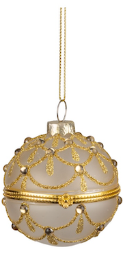 Hinged Glass Keepsake Ornament