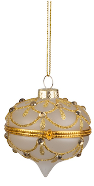 Hinged Glass Keepsake Ornament