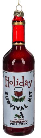 Glass Holiday Spirits Bottles