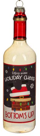 Glass Holiday Spirits Bottles