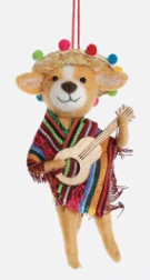 Mexican Chihuahua Wool Ornament