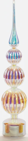 Revolving Lit Glass Tree