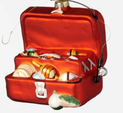 Fishing Glass Ornament