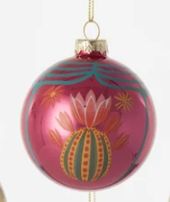 Deco Ball Glass Ornament