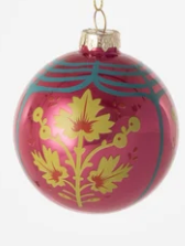 Deco Ball Glass Ornament