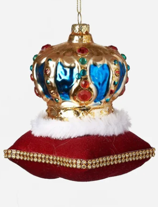 Crown Glass Ornament