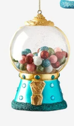 Gumball Machine Glass Ornament