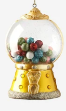 Gumball Machine Glass Ornament