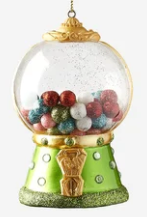Gumball Machine Glass Ornament