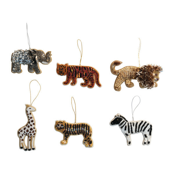 Sequin Animal Ornaments