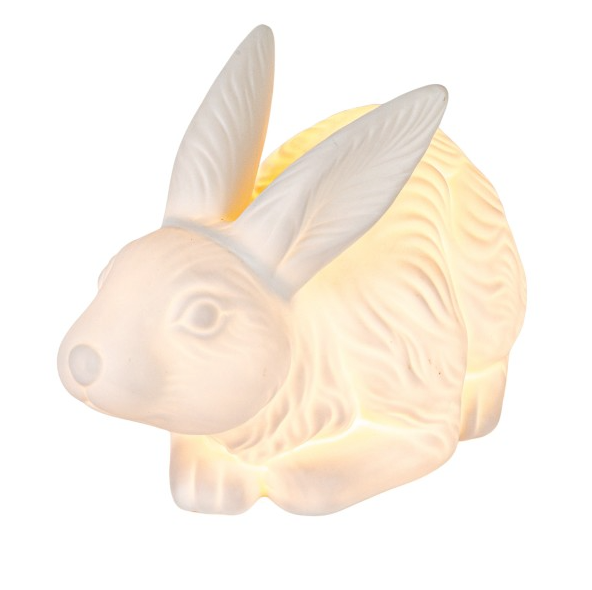 Stoneware Rabbit Lamp