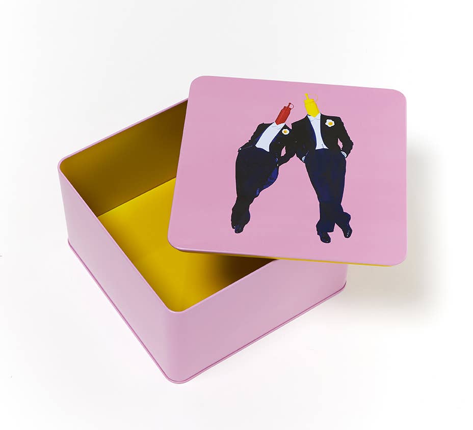 Ketch & Mout Square metal box