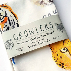 Growlers Animal Cotton Tea Towel