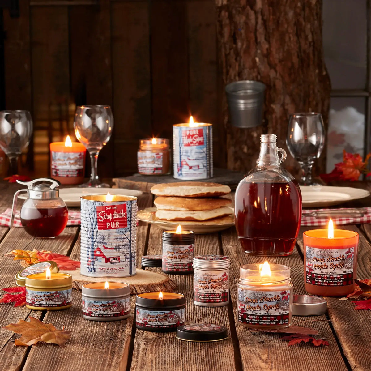 Maple Syrup Candle in Amber Glass