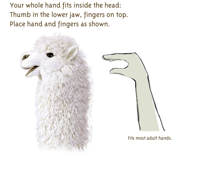 alpaca stage puppet