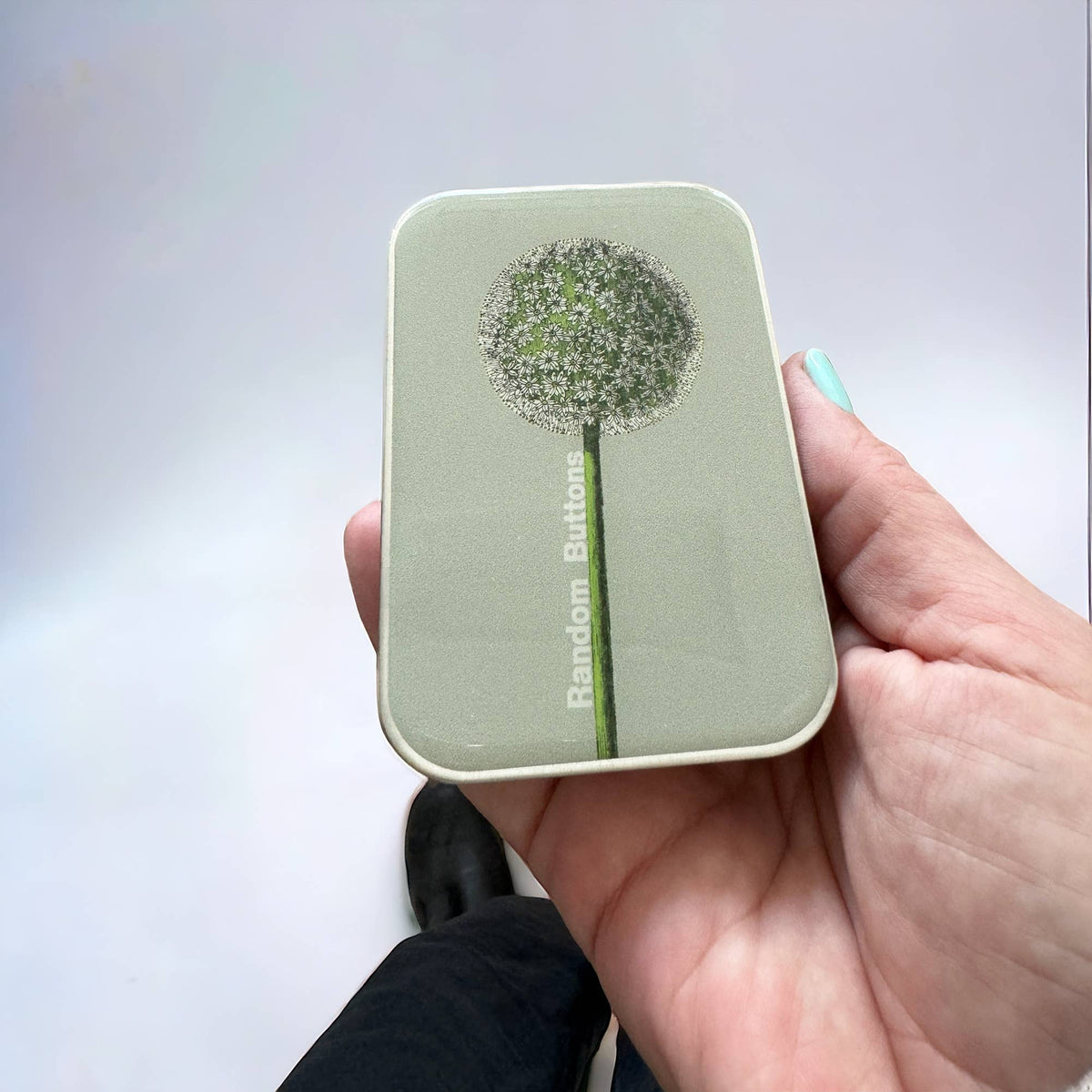 Button tin, notions tin