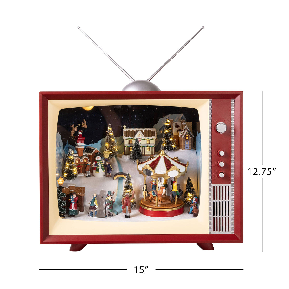 15" Animated & Musical Vintage Television