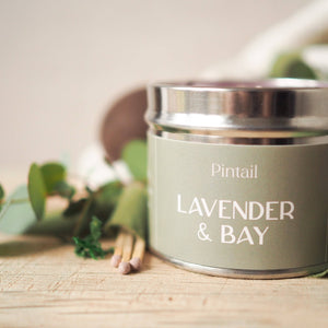 Lavender and Bay Classic Tin Candle | Candle in a Tin | Gift