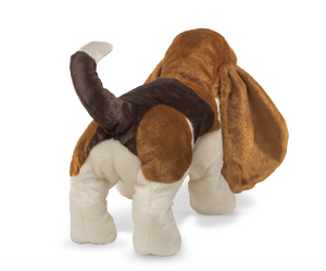 basset hound hand puppet