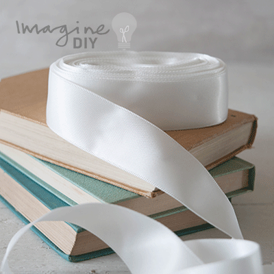 25mm Ivory Satin Ribbon - 10 Metre Roll