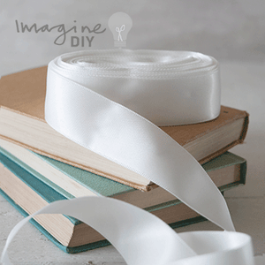 25mm Ivory Satin Ribbon - 10 Metre Roll