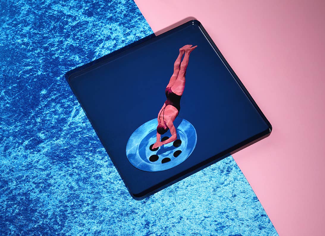 Ploufman square Metal tray