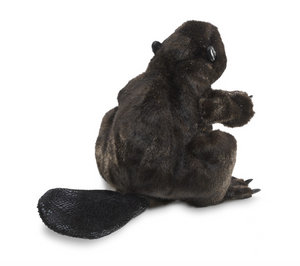 beaver hand puppet-back side