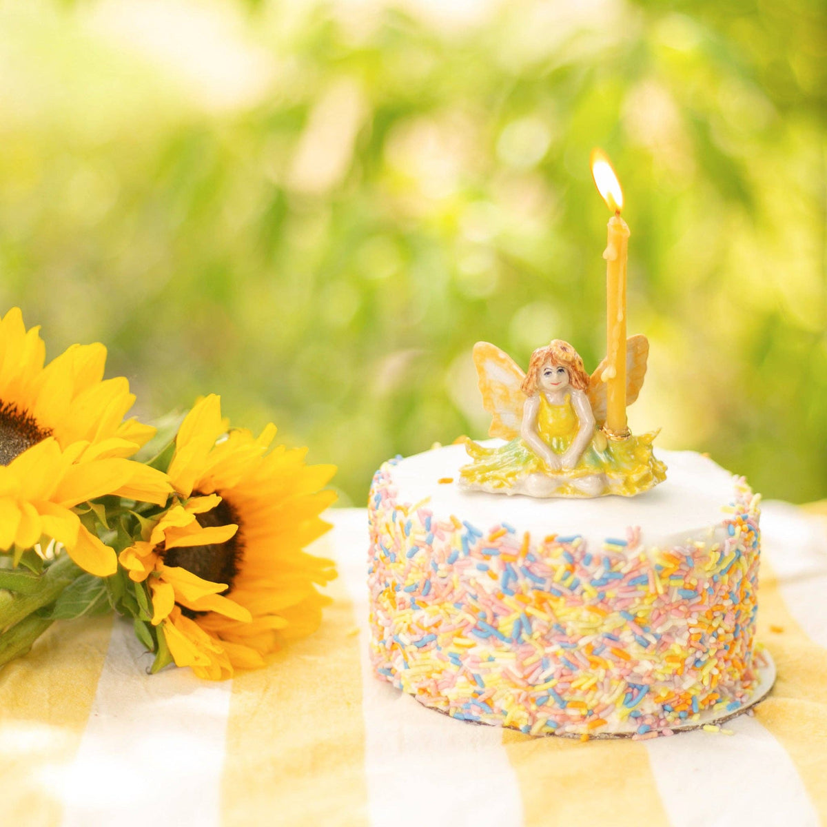 Sunflower Fairy Cake Topper