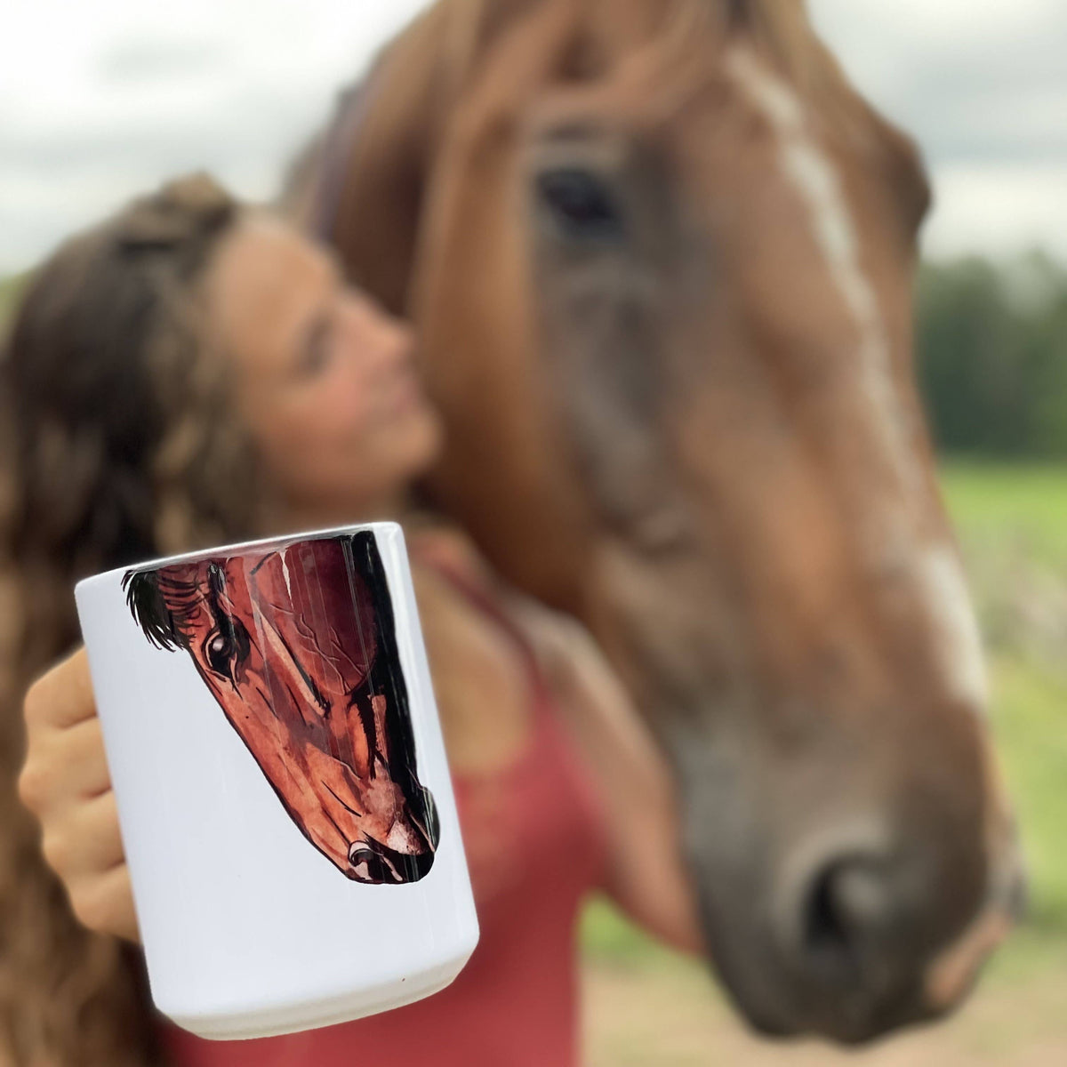 Brown Horse Snout Mug