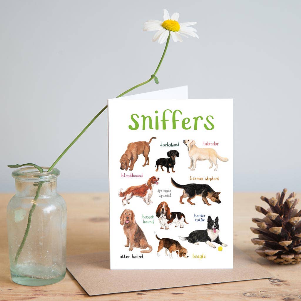Sniffers Blank Dog Card