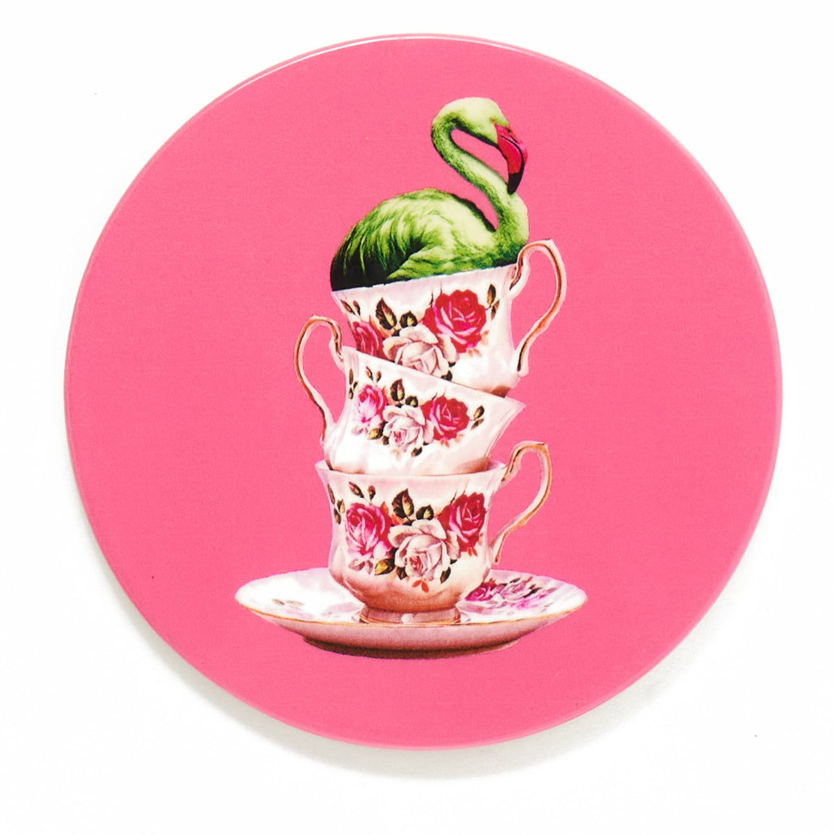 Flamingtea Set of 4 Ceramic Coasters