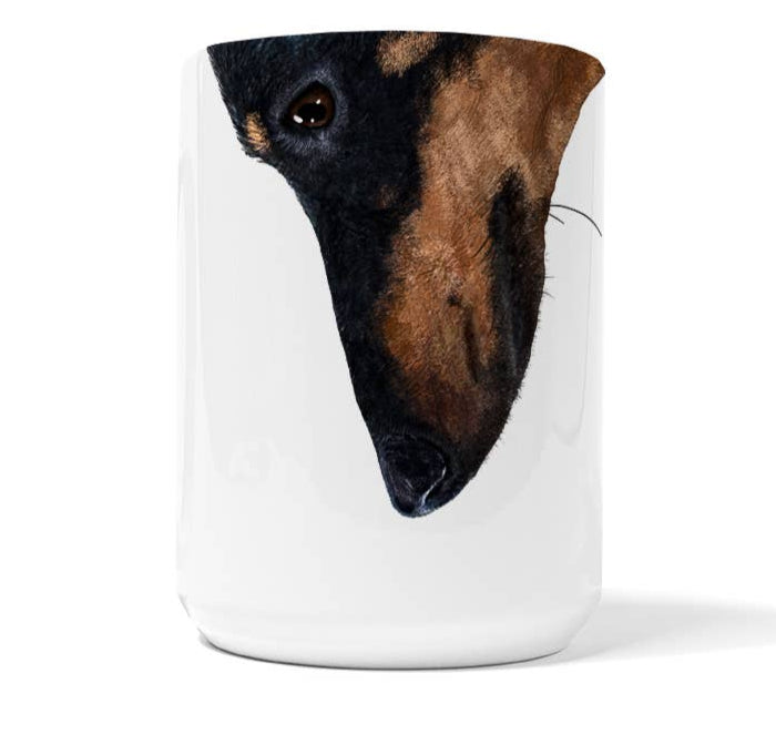 Black and Tan Dachshund Snout Mug