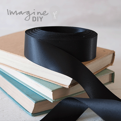 25mm Black Satin Ribbon - 9.5 Metre Roll