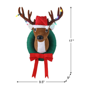 17 In. Animated Singing Reindeer
