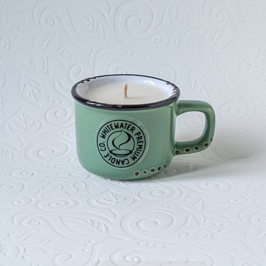 Espresso Mug Soy Candles: Blue Spruce