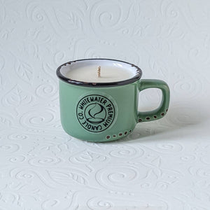 Espresso Mug Soy Candles: Blue Spruce