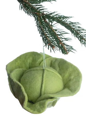 Cabbage Felt Ornament