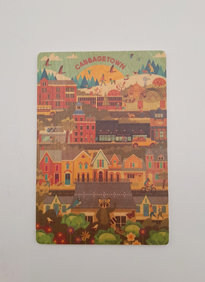 Cabbagetown Wooden Postcard