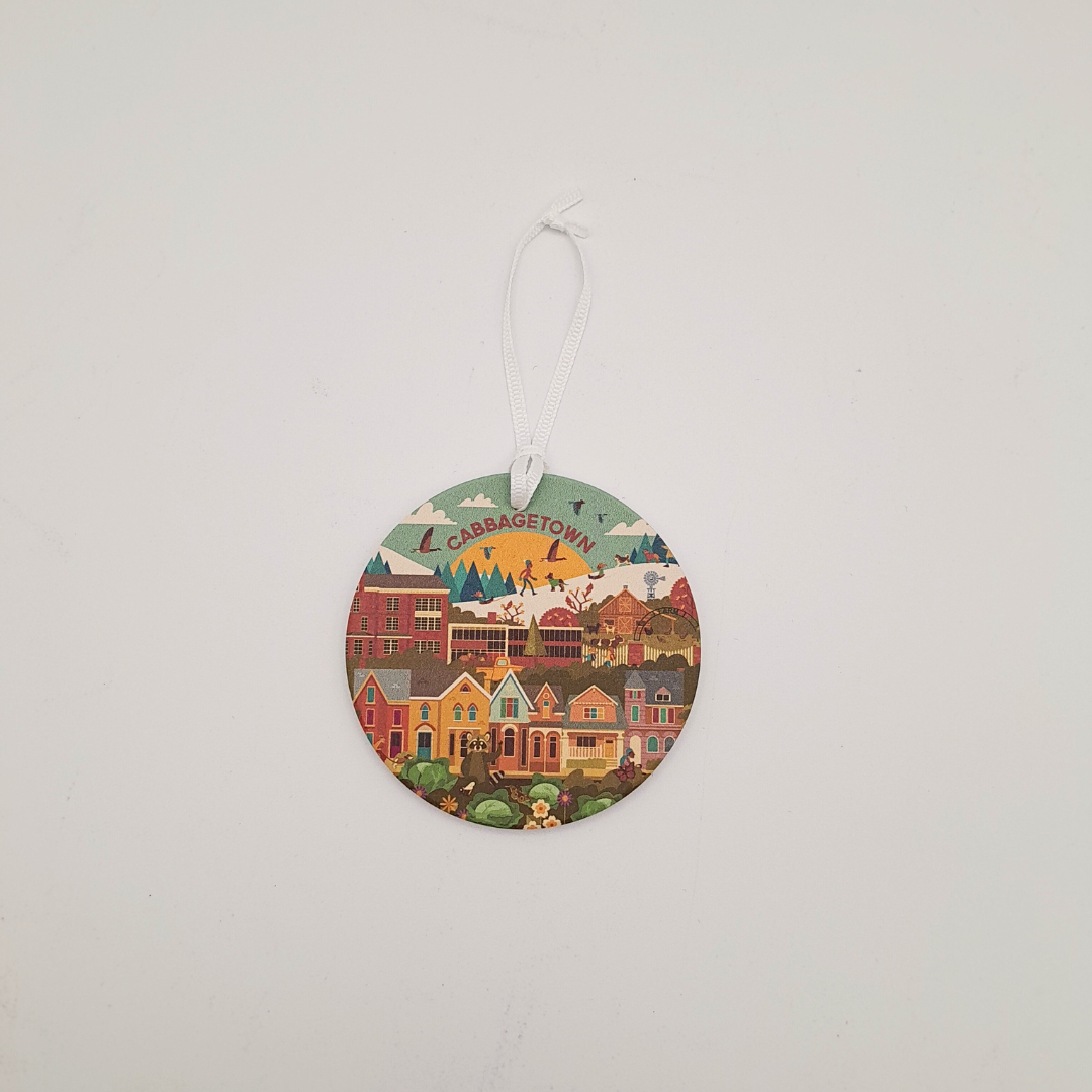 Cabbagetown Ceramic Ornament Double Sided