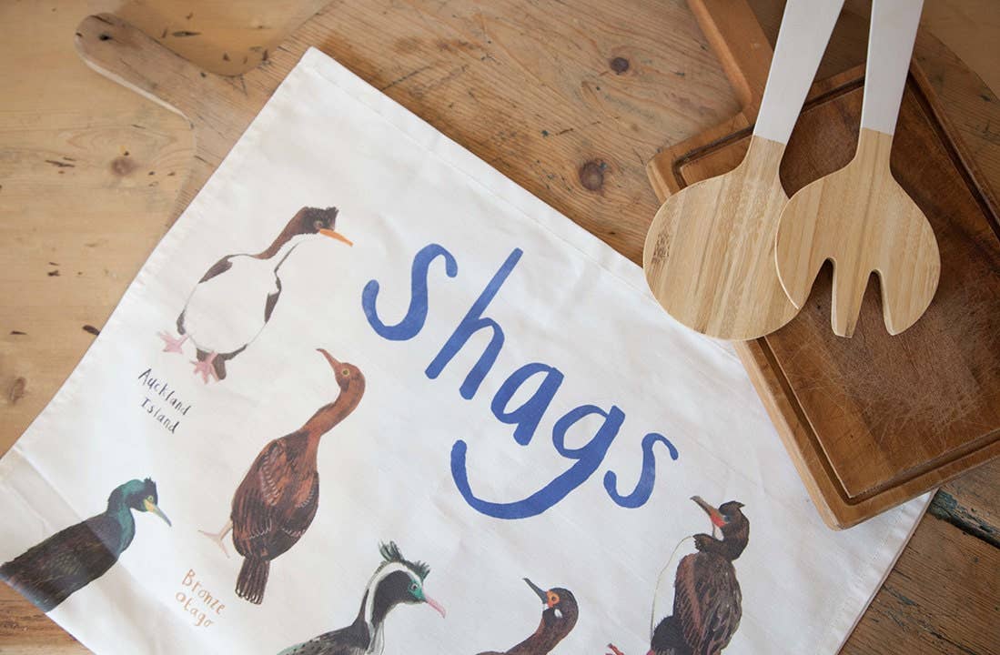 Shags Bird Cotton Tea Towel