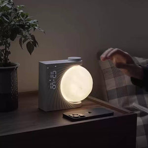 Moon Lamp Alarm Clock Night Light