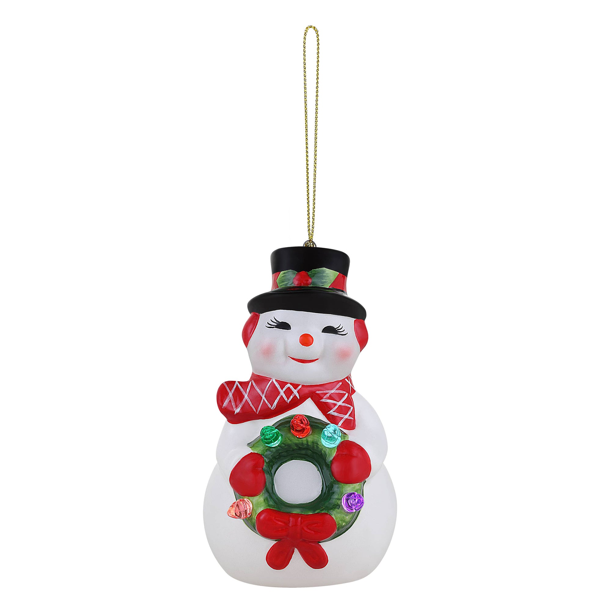 Nostalgic Ceramic Ornament - Snowman