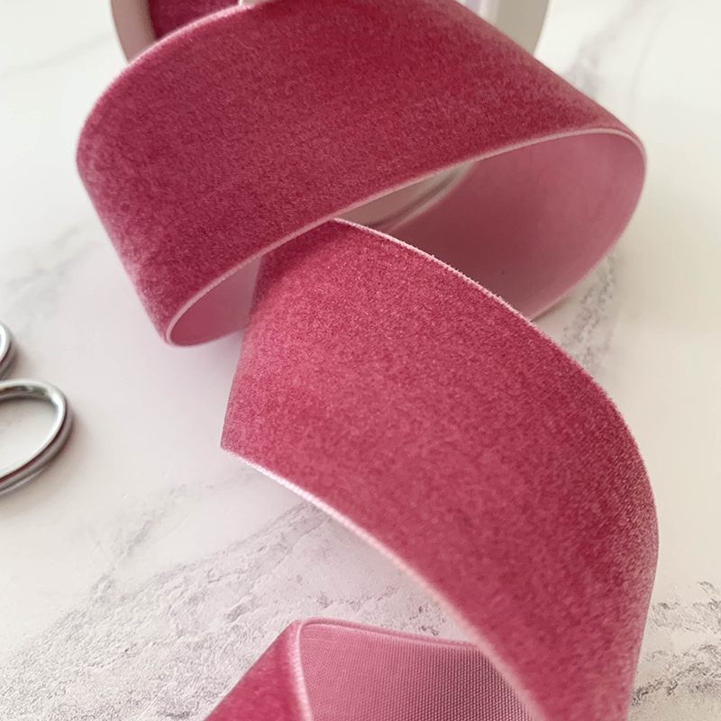 Antique Rose Velvet Ribbon 38mm  - 3 Meter roll