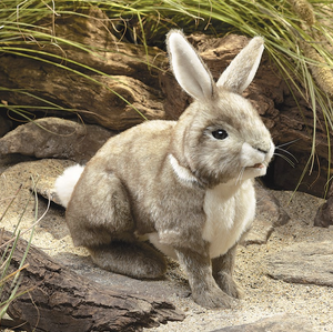 cottontail rabbit hand puppet